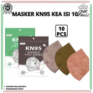 Masker KN95 KEA 1 Pack Isi 10pcs Warna Warni Pastel Soft JM