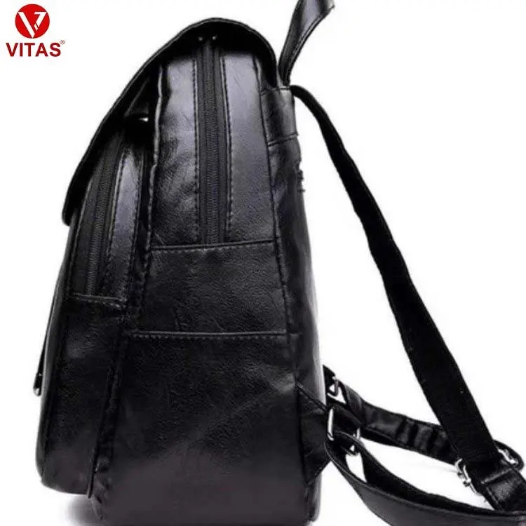 BaLo Da PU Thời Trang Hàn Quốc VITAS VT03 Đeo Vai Len Backpack 4