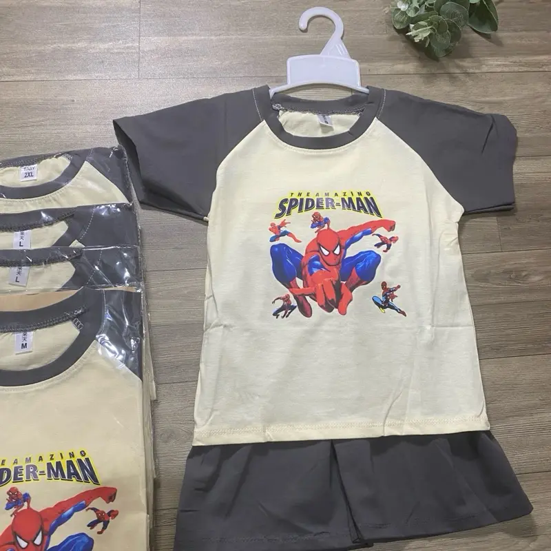Bộ đồ siêu nhân cho bé trai chất cotton tàu, thương hiệu uy tín