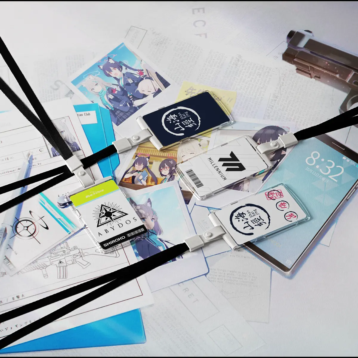 ID Card / Name Tag / Properti Cosplay Arsip Biru / Blue Archive