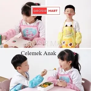 KS Apron Anak Celemek Anak Karakter Lucu Anti Kotor