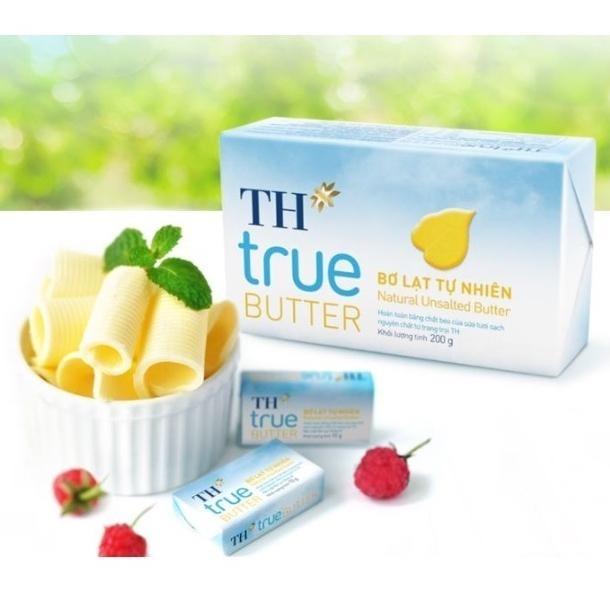 Bơ Lạt Tự Nhiên TH True Milk - Vỉ 10 Viên 10g viên - Topping Thức Ăn Ăn Vặt Food không Đường bơ lạt