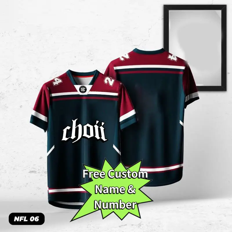 【Free Custom Name & Number】2024 Choii Baju Tshirt Lelaki Thailand Viral Custom Jersey Ootd Collar Tictok Ootd Retro Collar Jersey Stand Collar Plus Size