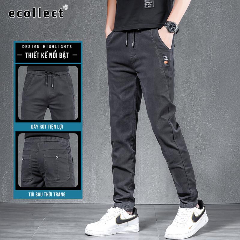 Quần Jean Nam Dài Slim fit ECOLLECT QD17 - Chất Denim Co Giãn, Phong Cách Trẻ Trung