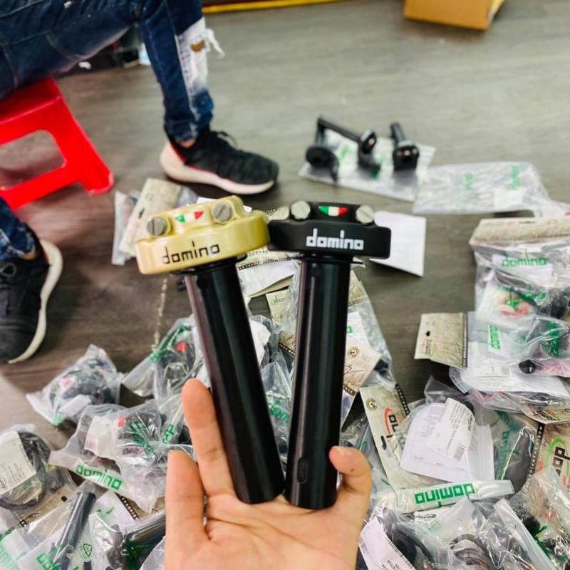 Cùm tăng tốc Domino 2 dây ga dưới chính hãng italy - phụ kiện thay thế Phụ Tùng