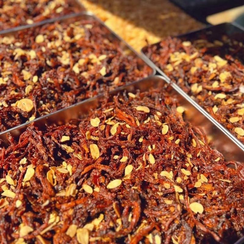 Khô Heo Cháy Tỏi Thơm Ngon, Đâm Vị 500g, 250g, mềm ngọt  thịt heo sạch- Hàng Loại 1 (không bột)  Ăn Vặt Food