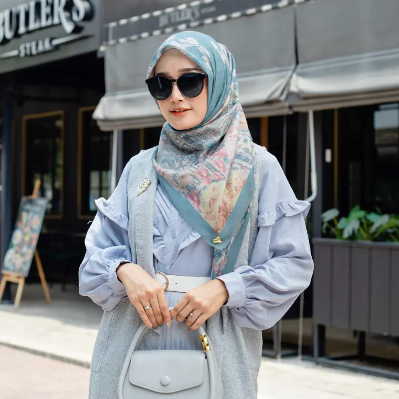 Amsterdam Renew Series ShasaScarves Hijab Motif Segiempat Premium 5