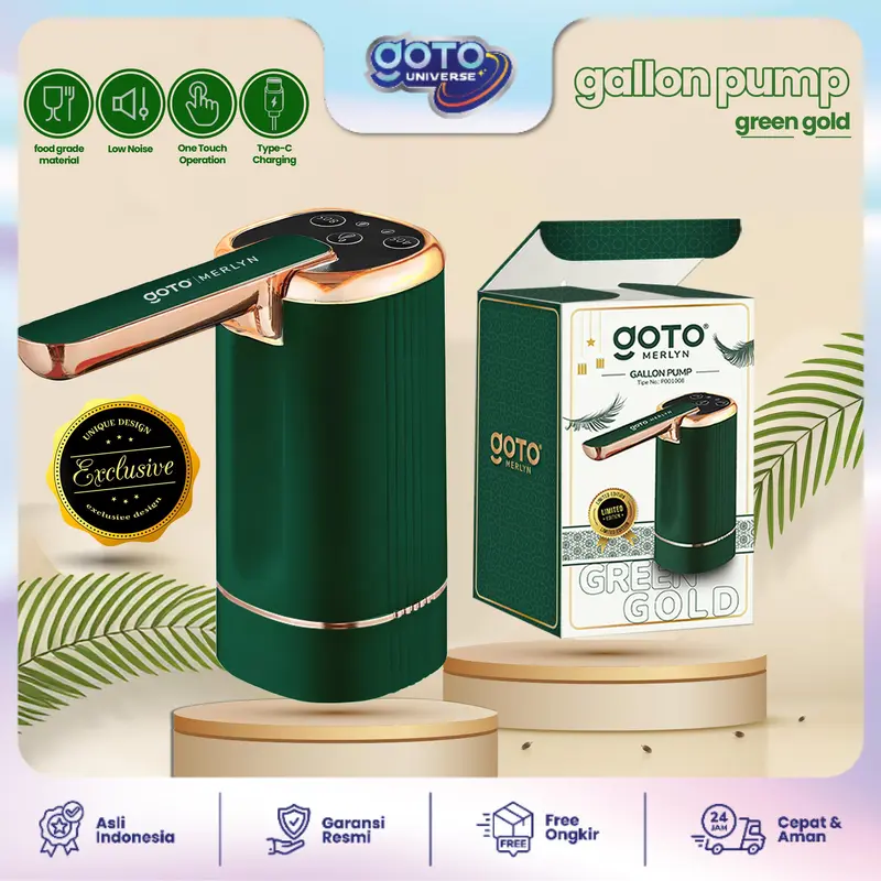 Goto [COD] Merlyn Pompa Galon Lipat Electric Dispenser Air Minum USB Charge 2