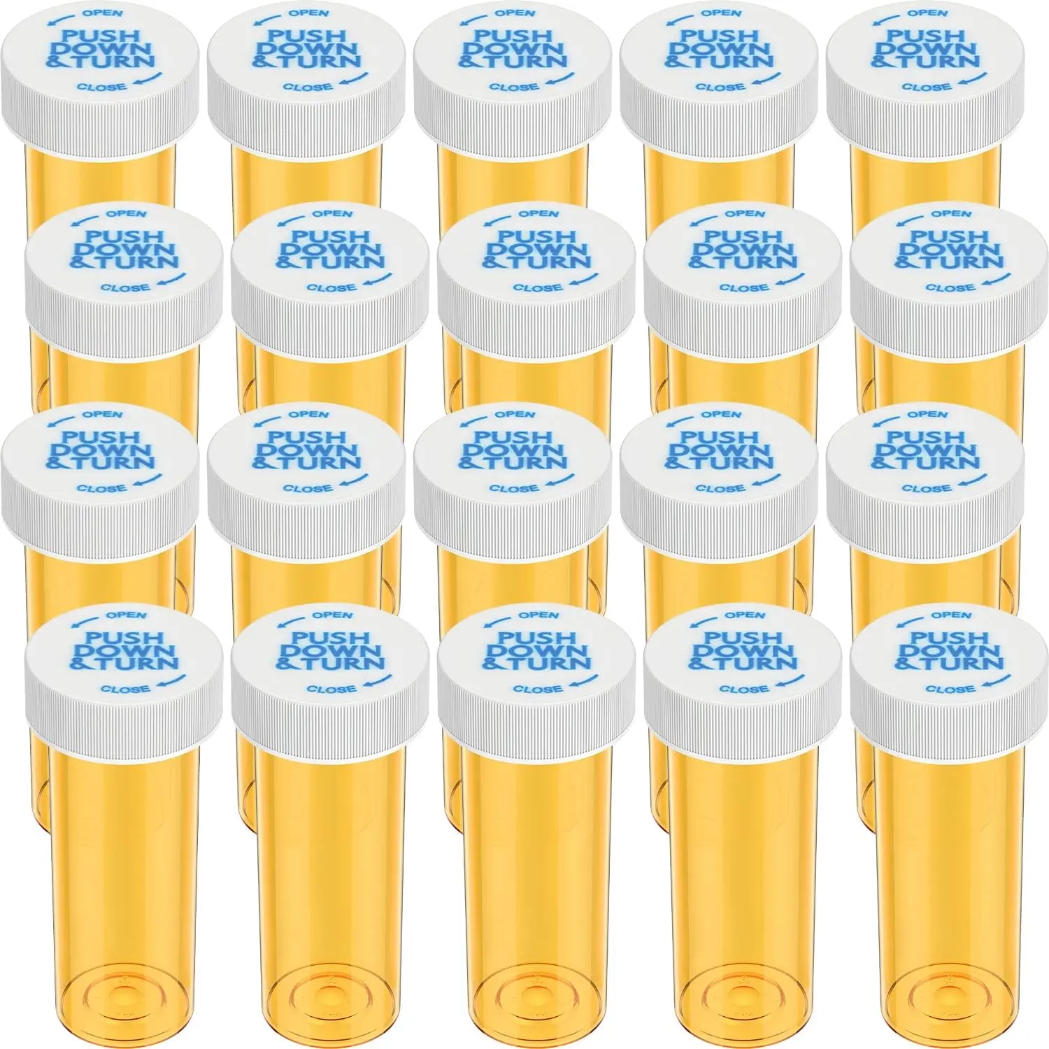 Travel Empty Medicine Pill Bottle, 12/20pcs/set Clear Pill Storage Case with Child Resistant Cap, Home Organizer for Pill Medicine Vitamin