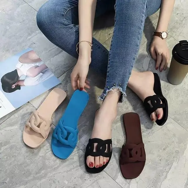 Sandal Sendal Jelly Wanita Fashion Dewasa Bentuk O top
