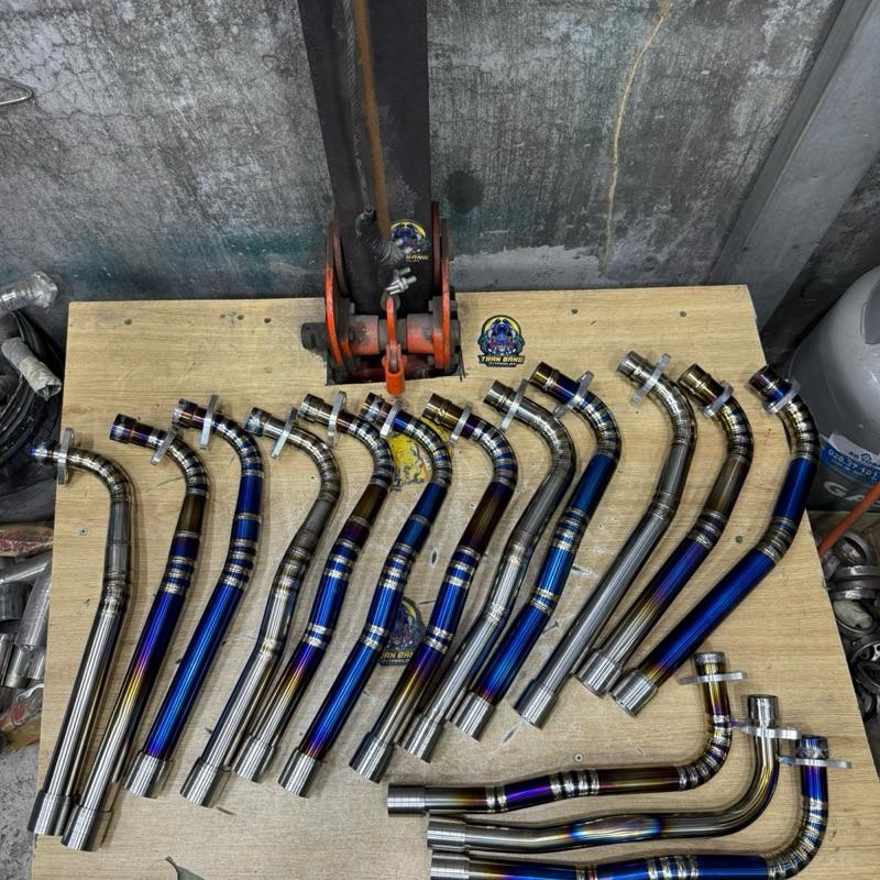 Cổ pô wave dream cao cấp titan dày 1.5ly pô  titan pô  titan