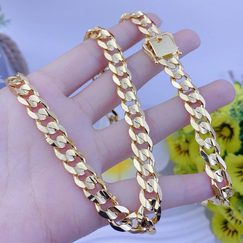 Dây chuyền nam khoen lật 2 lượng khoá hộp có ký hiệu bền đẹp