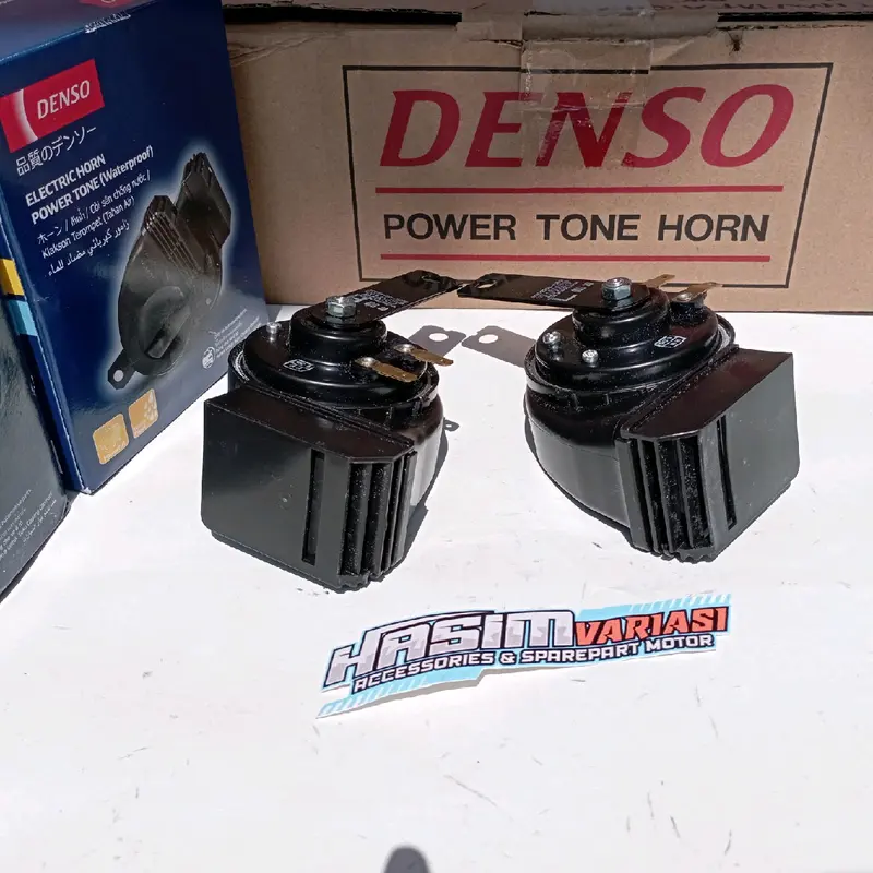 ORIGINAL KLAKSON KEONG DOUBLE DENSO WATERPROOF ANTI AIR UNTUK MOTOR DAN MOBIL AKI 12 VOLT Car 2