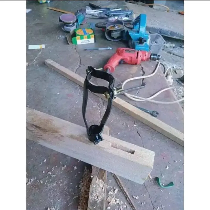 adaptor braket bor bobok pahat kayu buat lubang persegi 4
