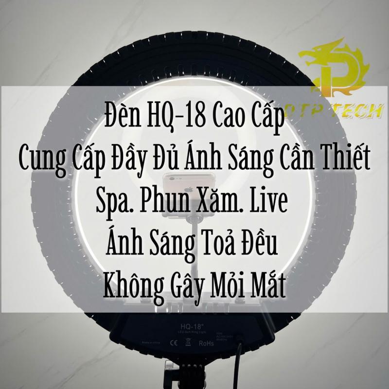 (HỎA TỐC HCM) Đèn LIVESTREAM HQ 18 45cm, Đèn Hỗ Trợ Ánh Sáng Livestream, Làm Spa, Phun Xăm, Chụp Ảnh ( BH 2 NĂM) 3