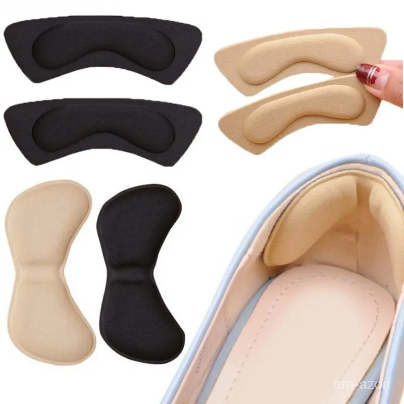 2 Pcs/Pair Wear Resistant Foot Invisible  Heel Sticker Shoes,Heel Sticker Foot Waterproof Foam Tape Wear Resistant,Shoe Heel Pad,Insoles and Cushions