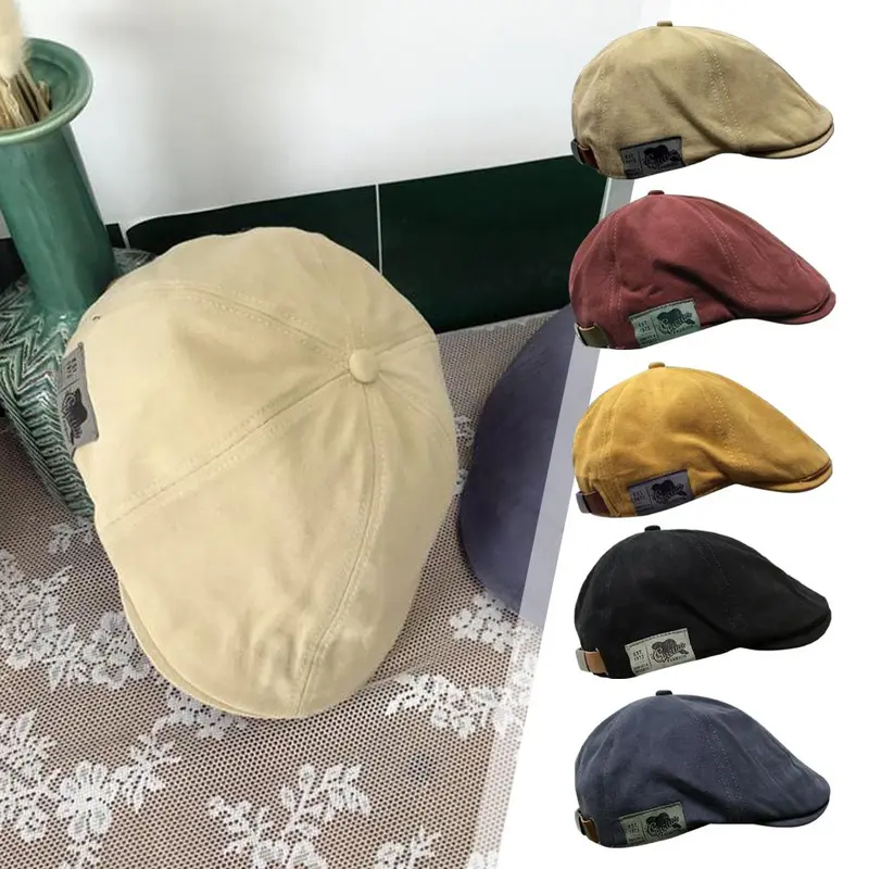 Mũ nồi mùa đông, phong cách đường phố Cổ Điển dành cho phụ nữ và nam giới, mũ thanh lịch và đơn giản, Q4P8, phong cách quân đội Pháp, Q3Q0 0