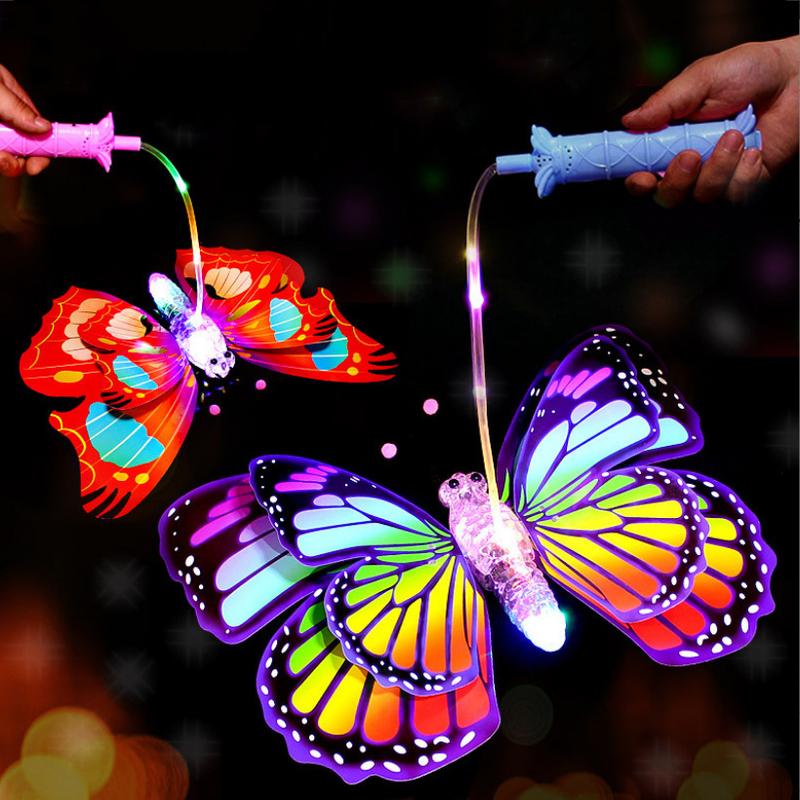 Novelty Kids Light-emitting Handheld Butterfly Toys New Electric ...