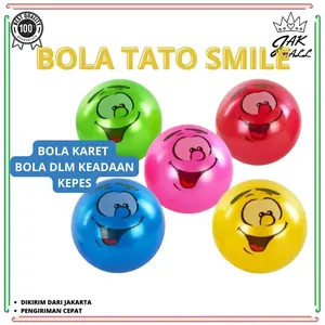 Mainan Bola Karet Mainan BolaKaret Tatto Smile JM