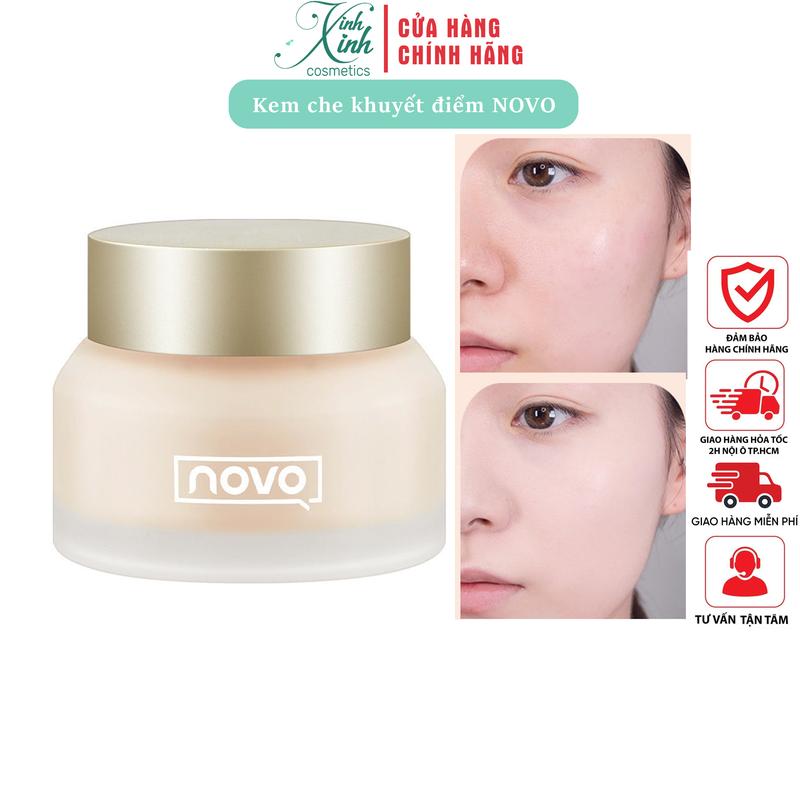 Kem Nền Che Khuyết Điểm NOVO độ che phủ cao Dưỡng Ẩm Kiềm Dầu Chống Thấm Nước