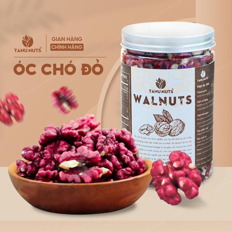 Hạt óc chó đỏ  TANU NUTS Nhân óc chó đỏ tách vỏ, ngũ cốc dinh dưỡng tốt cho bà bầu, Ăn Vặt Food Snack Thức Ăn, tốt cho sức khỏe