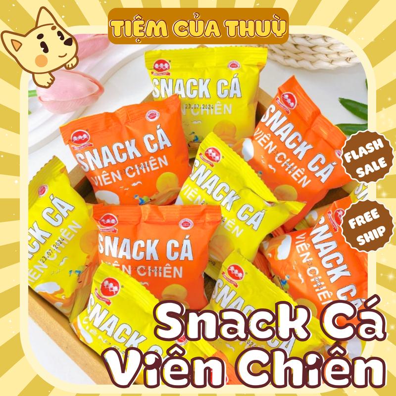 20 Gói Snack Cá Viên Chiên Mini Ba Anh Em Food, Snack Bim Bim, ăn vặt tuổi thơ