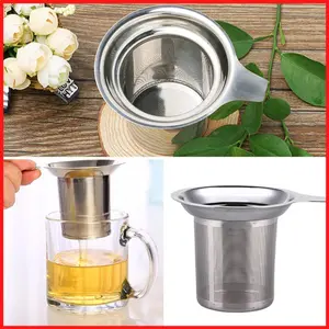 TEA Strainer Saringan Teh Kopi Penyeduh Stainless Steel Metal Filter