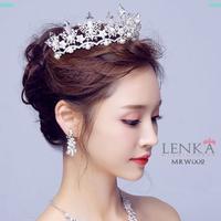 Gambar [BISA COD] CROWN BUTTERFLY PUTIH HIJAB PERNIKAHAN MODERN MRW002 - Silver dari Lenka Wedding Shop Kota Surabaya 2 Tokopedia