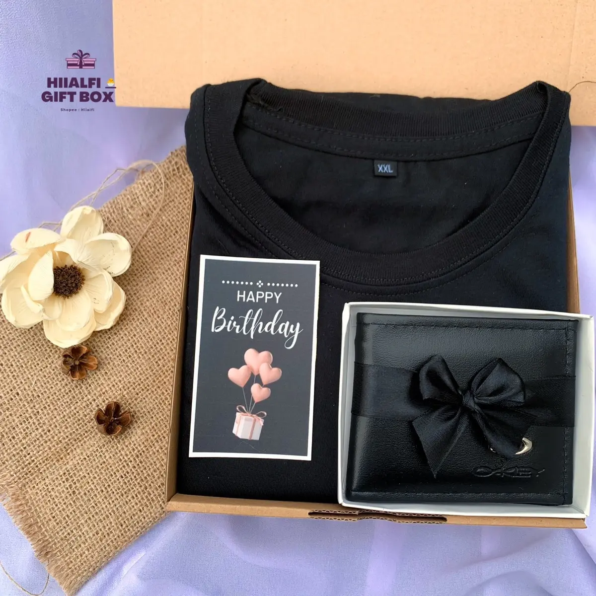 Paket Salman Hampers kaos jam tangan parfum dompet kado ulang tahun ...