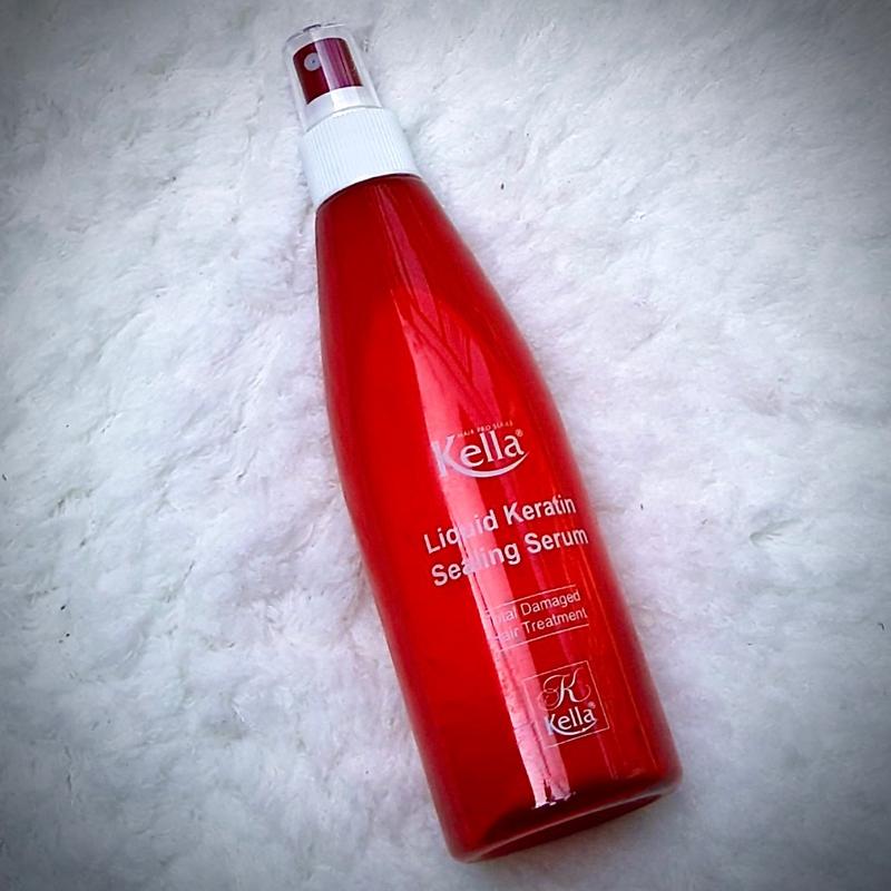 Xịt dưỡng Keratin Kella, dưỡng tóc chắc khoẻ bóng mềm, KELLA ĐỎ
