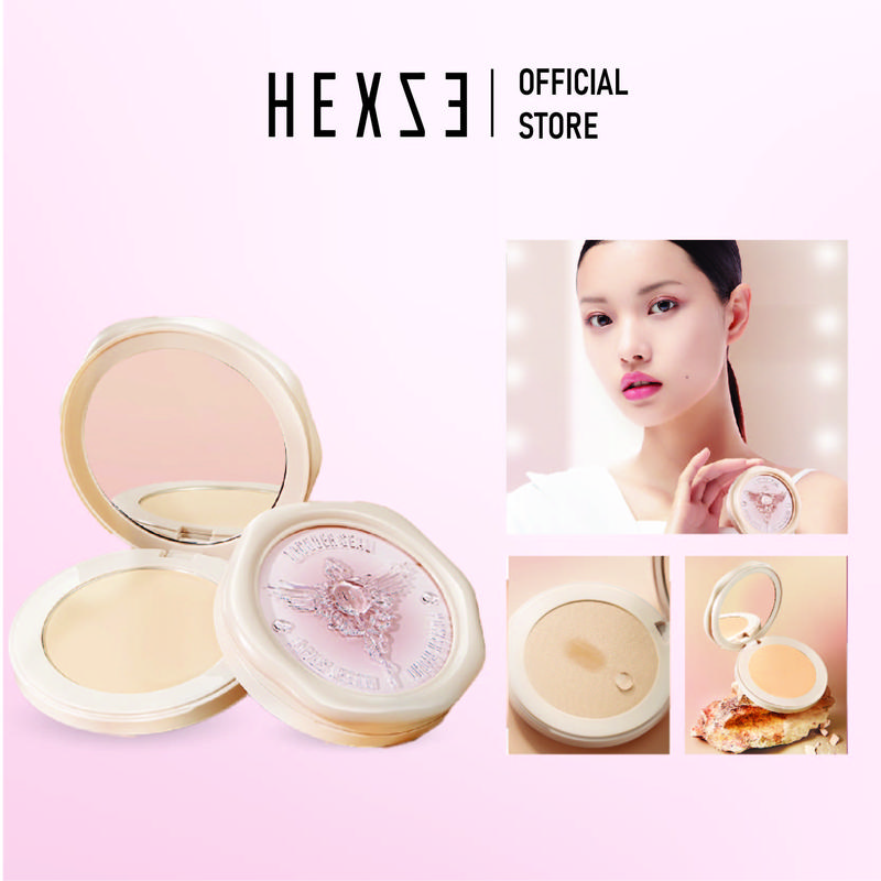 Phấn phủ dạng nén HEXZE mỏng nhẹ kiềm dầu kháng nước giữ lớp nền lâu trôi Cosmetic Mỹ Phẩm Nữ Trang Điểm