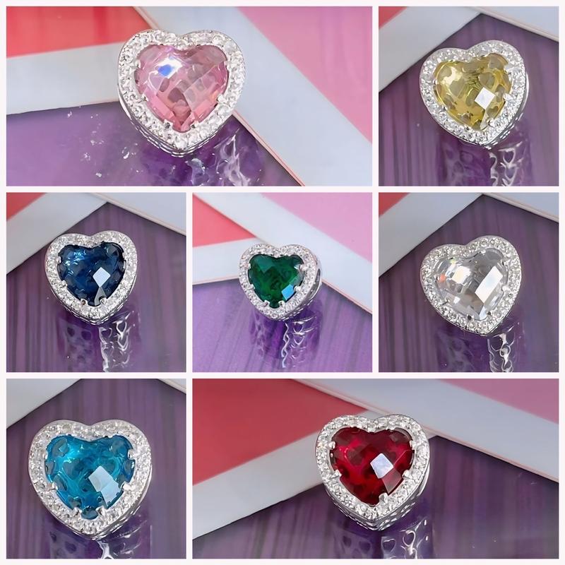 Charm tim đá màu 0