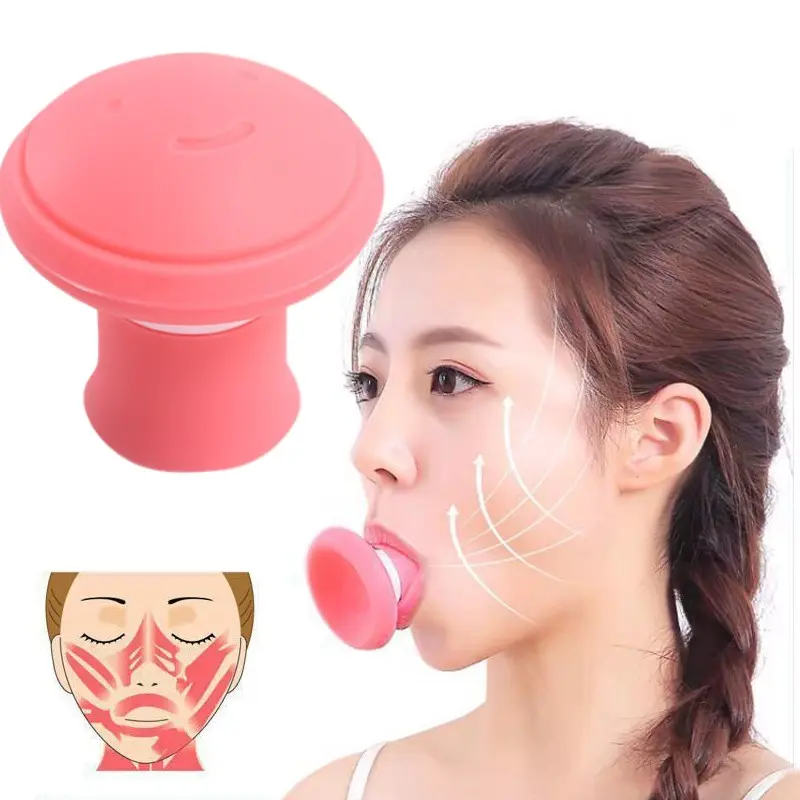 Jawline Exerciser V Face Facial Lifter Double Chin Remover Skin Care Firming Expression Exerciser Remove Masseter Muscle Line Silicone Comfort
