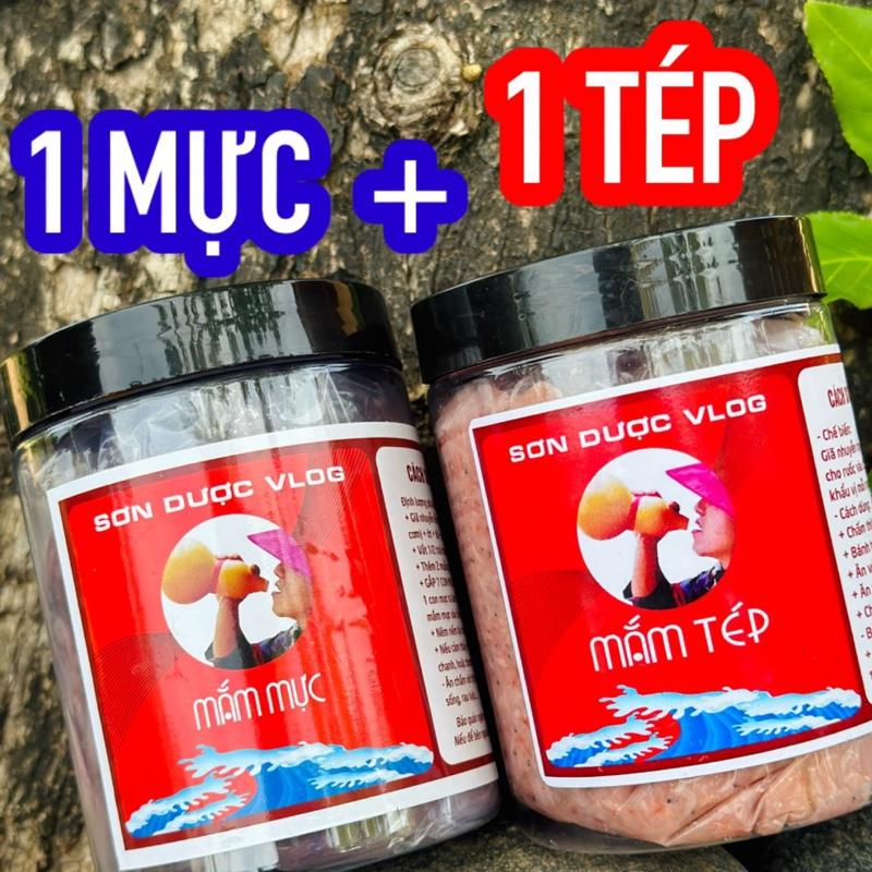combo 1KG : 1 mắm mực + 1 mắm tép đặc sản Sơn Dược