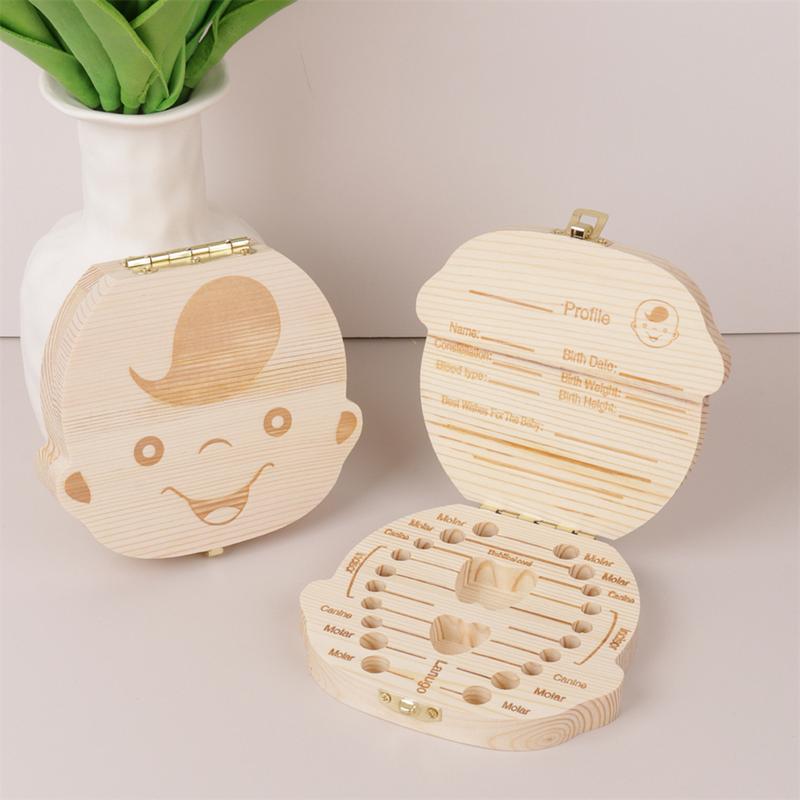 Product Introduction of Wooden Baby Teeth Storage Box Teeth Wooden Box Umbilical Cord Tooth Collection Box Infant And Toddler Souvenir Box 19
