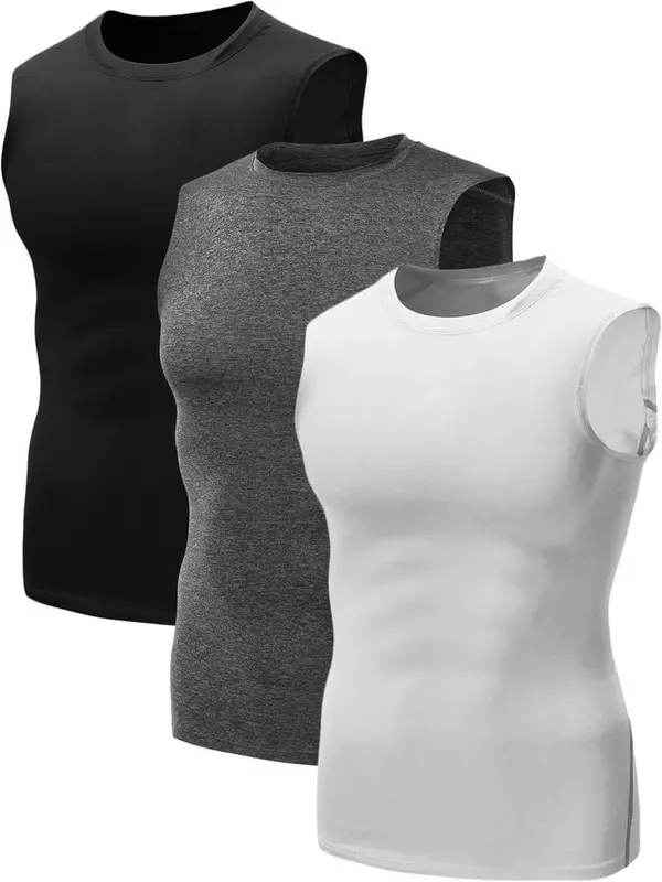 PAKET 6 PCS KAOS YUKENSI POLOS SLIM-FITTING KATUN SANTAI DALAMAN PRIA Oblong Hitam Dewasa Atasan Cowok Distro  Keren  kutang dalam Singlet sangar rompi warna hitamn xxl lekbong ikspi 3