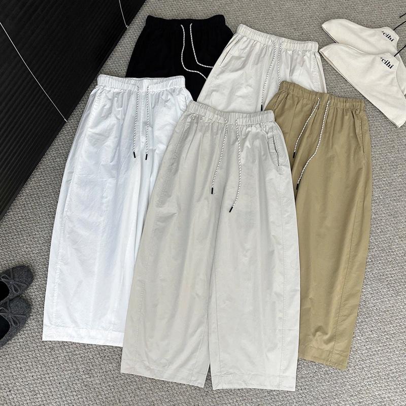 Quần thô dáng baggy cạp chun freesize QCCC Nữ Pants mẫu mới 2025