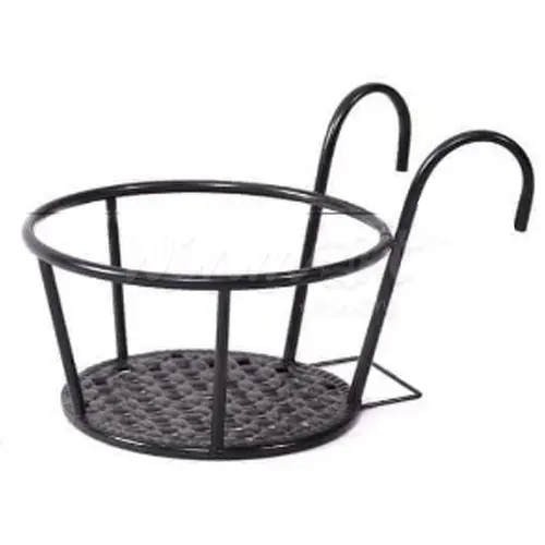 Giá sắt treo chậu cây, giỏ sắt, móc treo ban công để chậu hoa trang trí ngoài trời, sơn tĩnh điện 4