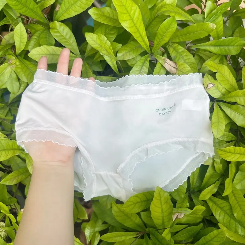 (Ảnh thật) Combo 10 quần lót nữ màu pastel lụa băng tàng tình thoáng khí Ordinary day - Kích thước M/L/XL - Tim, Nhung quần  lót  nữ  ôm  bụng 5