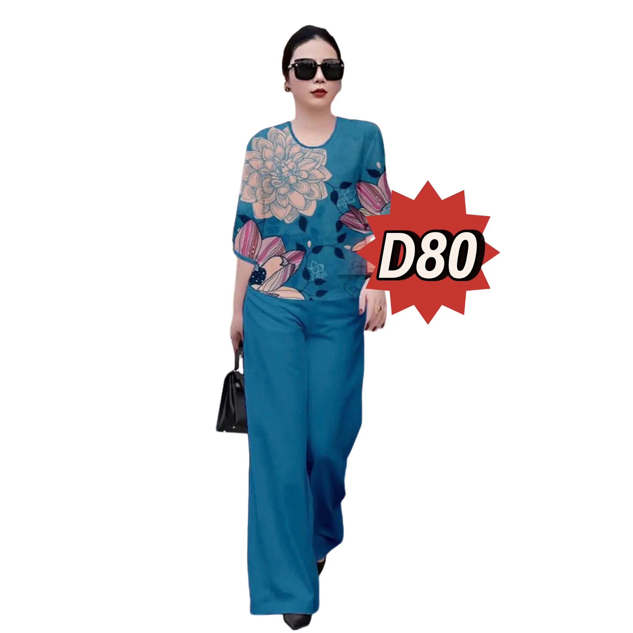 D80- Bộ Chất liệu linen siêu mềm mịn thoáng mát, không bai , không xù, thấm hút mồ hôi mặc thoải mái !