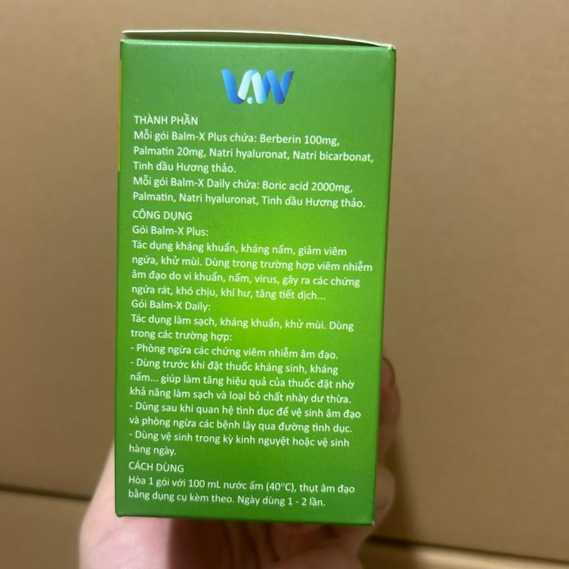 ( Che Tên ) Kit Vệ Sinh Phụ Nữ BALM-X ( 15 Gói Muối + Bình Rửa) 5