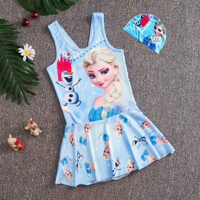 Product Introduction of Snowyprincess Children's Swimsuit Girls' Quick-Drying One-Piece Medium and Big Children 2024 New Girls' Western Style Skirt Swimming Suit 14