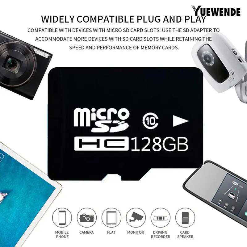 Thẻ nhớ Micro SD Card 8GB/16GB/32GB/64GB/128GB chuyên dụng tốc độ cao cho camera, điện thoại, loa đài 3