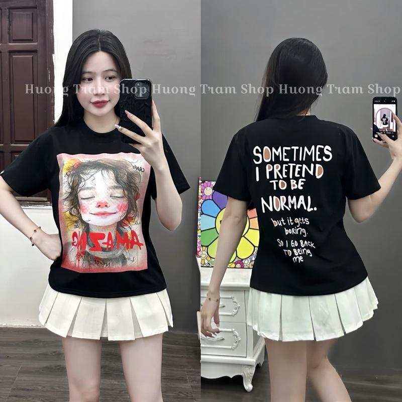 Áo Thun Babytee(35-55kg) cotton 4 chiều - Cô Gái SomeTime in 2 mặt , Form dáng ngắn , Chất cotton 4 chiều mềm mát , bo viền cổ , Hương Trầm Shop 3