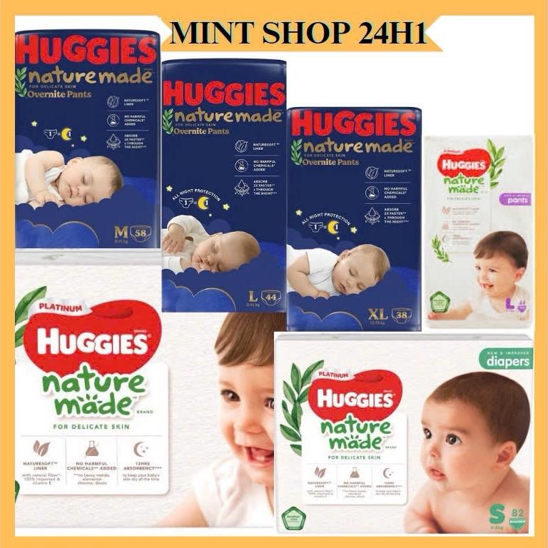  tã bỉm quần dan huggies platimum nature made size Nb60 M64 s80 M58 L44 L54 xl44 xl38 xxl26 Cho Bé 