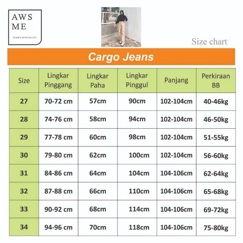 (27-34) Highwaist Loose Cargo Jeans Oreo / Celana Panjang Wanita Cewek Warna Hitam Kekinian Korean Style 3