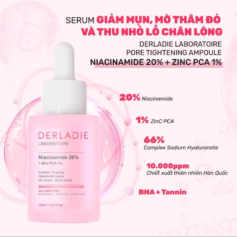 Serum Niacinamide + Zin PCA Derladie