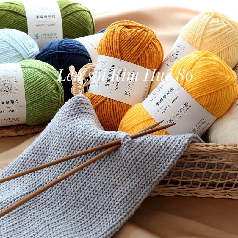 Len đan khăn Yaoh Wool sợi 3mm cuộn 100g