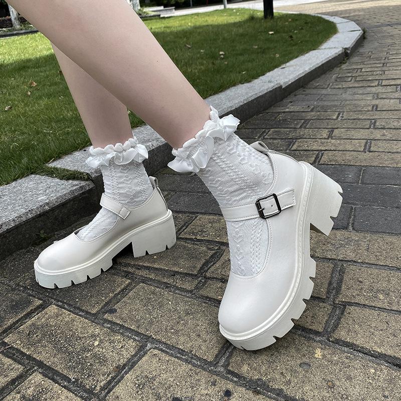 Sepatu Wanita Sepatu Cewek Glossy FN-001 Ringan Nyaman Tidak Lecet Anti Selip Shoes Heels 5