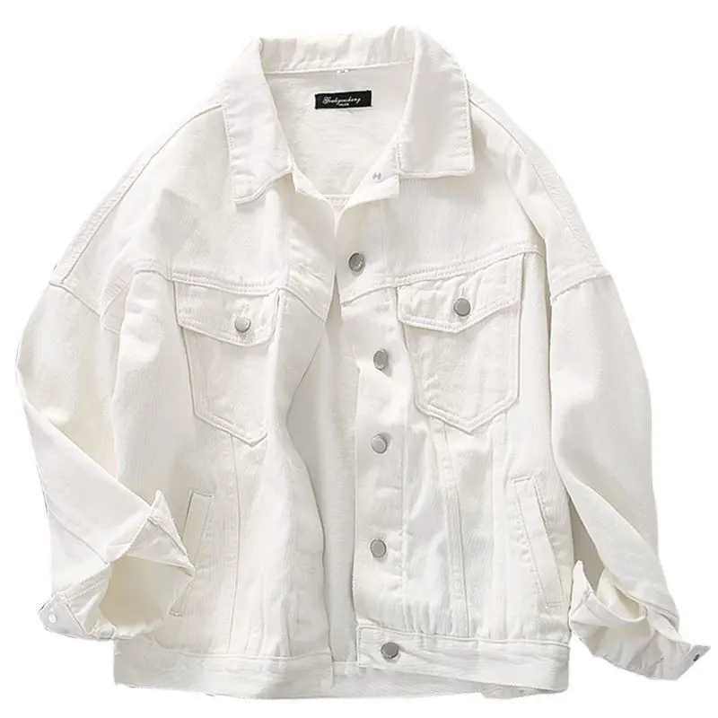ÁO KHOÁC JEAN NAM TRẮNG HÀNG HOT HIẾM CAO CẤP ÁO KHOÁC NAM BASIC ÁO KHOÁC NAM ĐẸP 1 Menswear Denim Có Túi Jacket